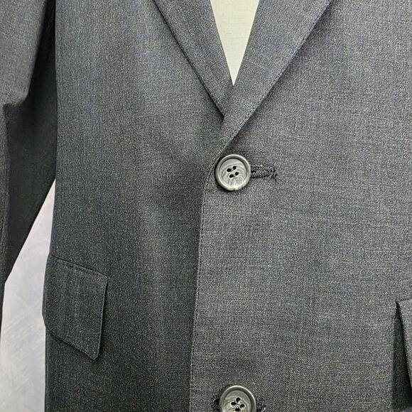 Brooks Brothers Blazer Mens 40 Long Gray Wool Blend 2 Button Jacket Vtg USA Made - Picture 13 of 16